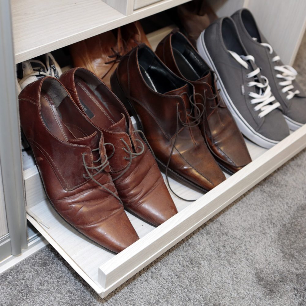 Wardrobe shoe drawer
